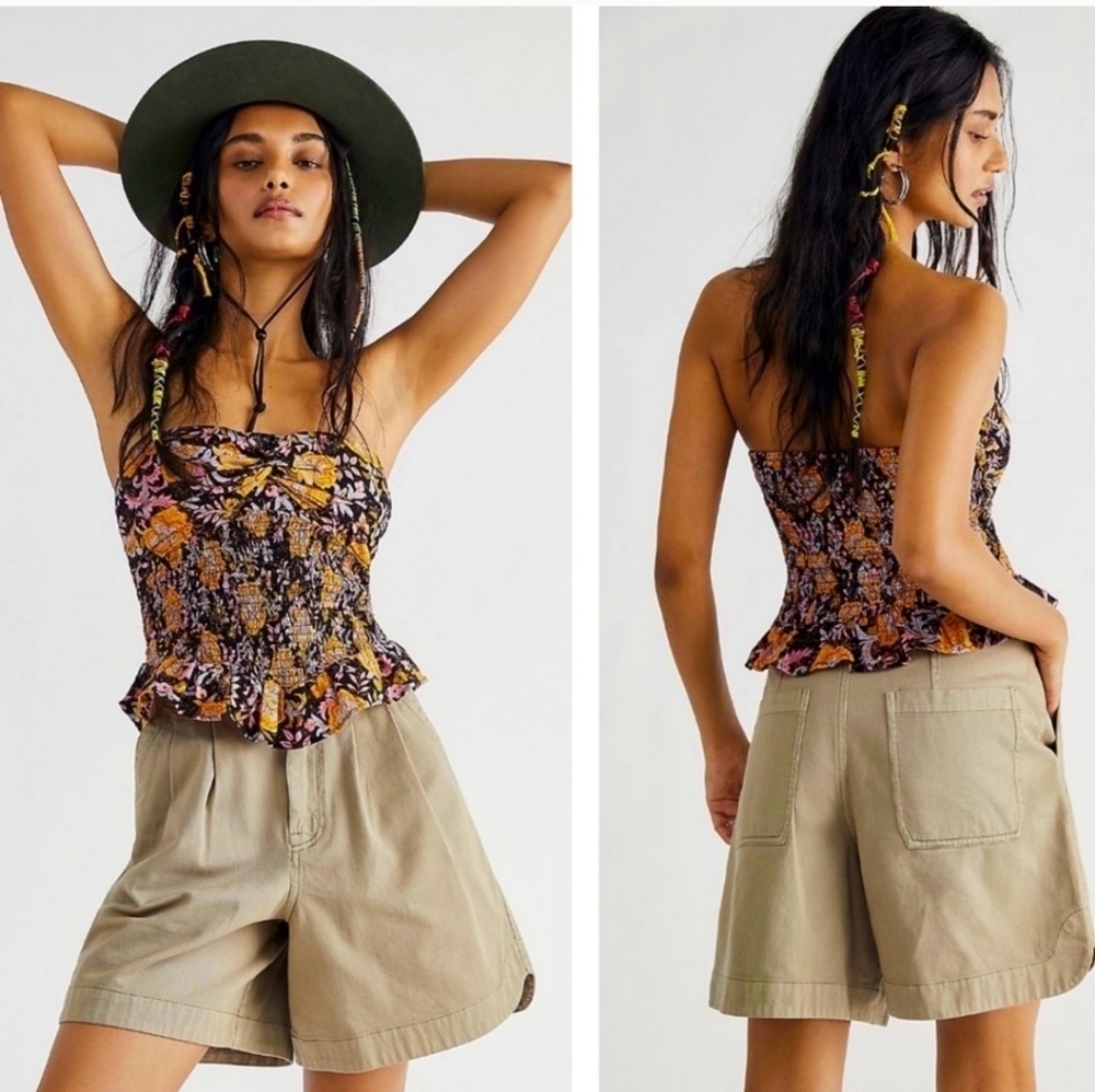 FREE PEOPLE ONE MORE TIME TUBE TOP-TWILIGHT COMBO SIZE S